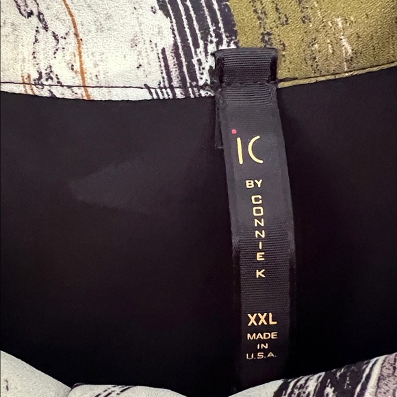 IC by Connie K Abstract Long Sleeve Layered Tunic, Womens XXL - Picture 8 of 8